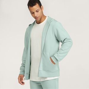 Allbirds Men's Anytime Full Zip Hoodie in Bark Grey